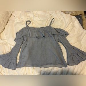 XL INC off the shoulder 3/4 length sleeve blouse